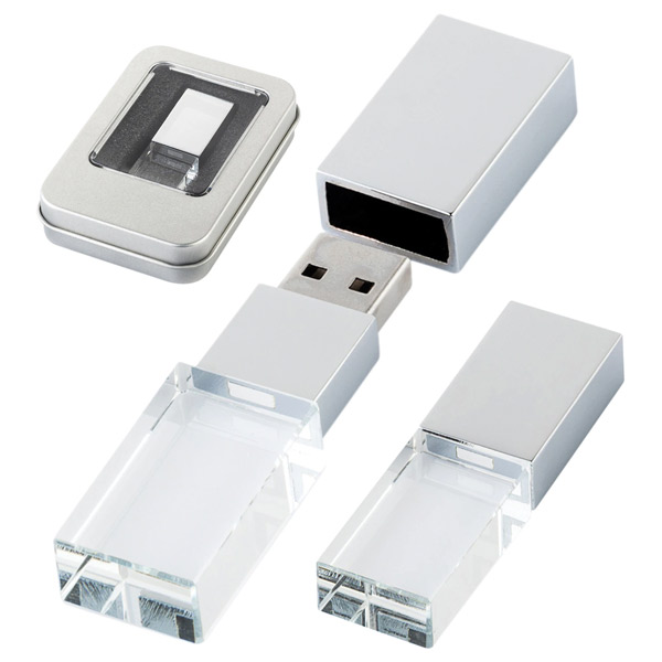 8190-16GB Kristal USB Bellek - Resim1