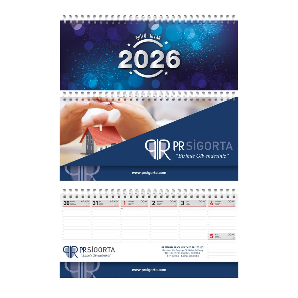 901 Spiralli Haftalık Sümen