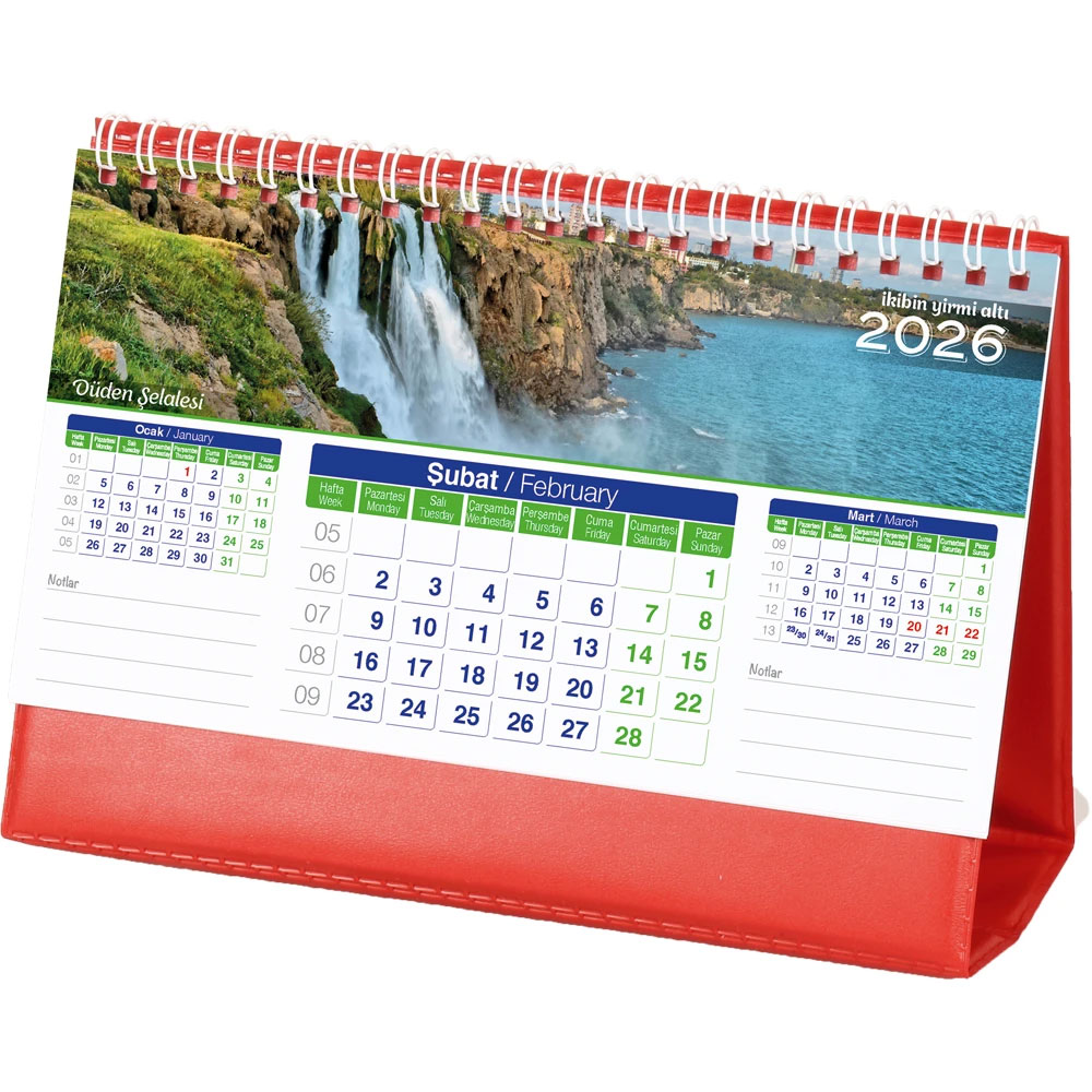 AMT-01-BK Manzara Masa Takvimi ürün resim