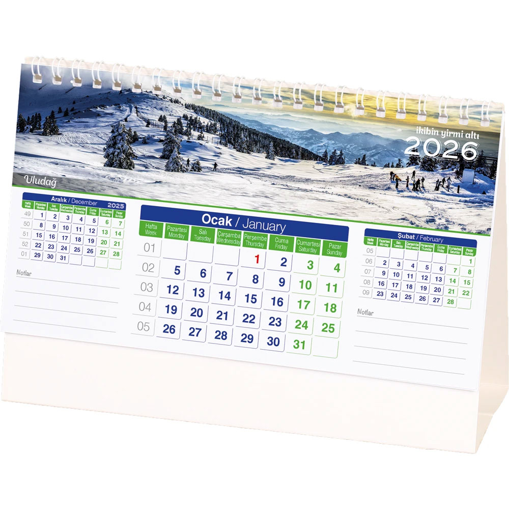 AMT-01-BR Manzara Masa Takvimi - Resim1