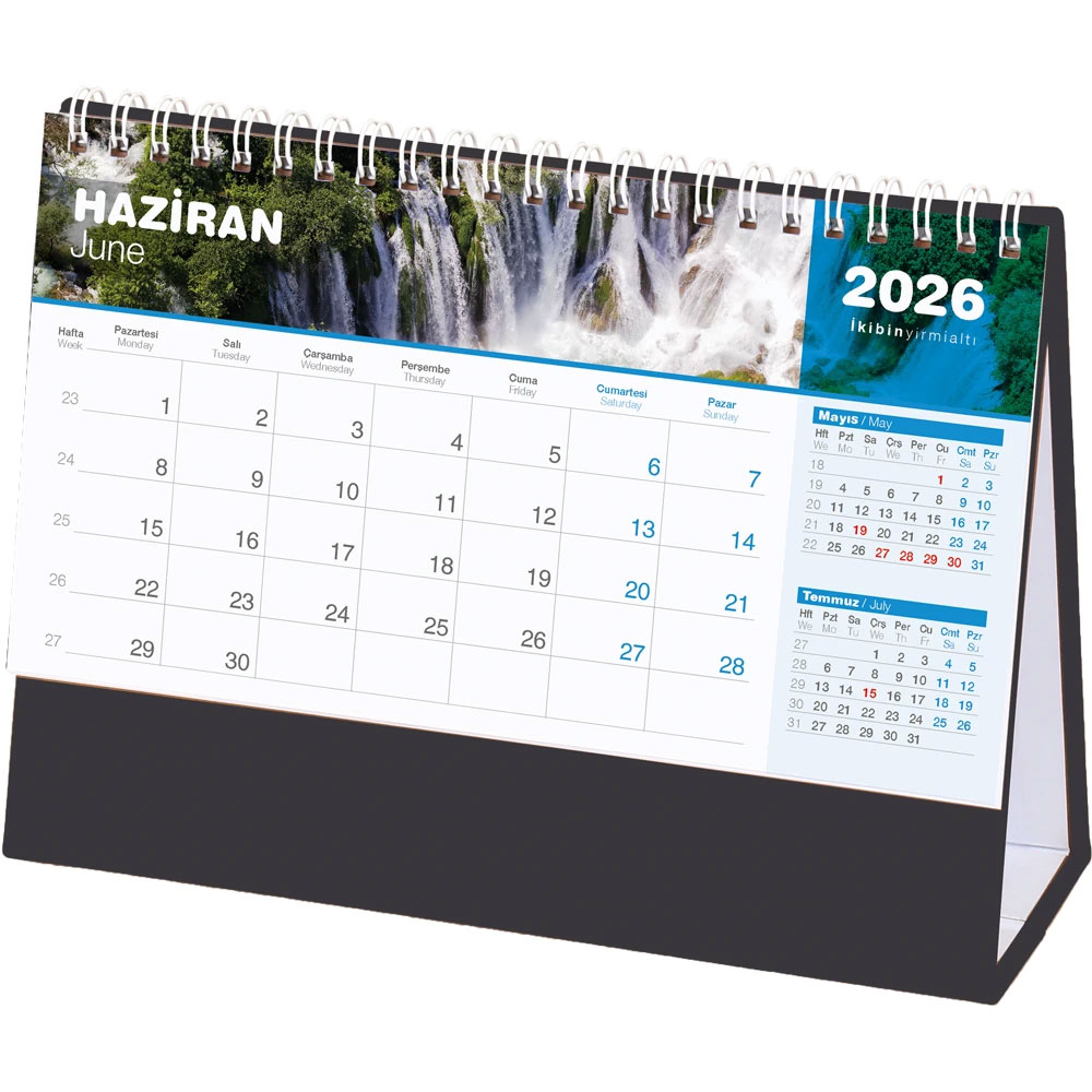 AMT-04-TS Şelale Masa Takvimi ürün resim