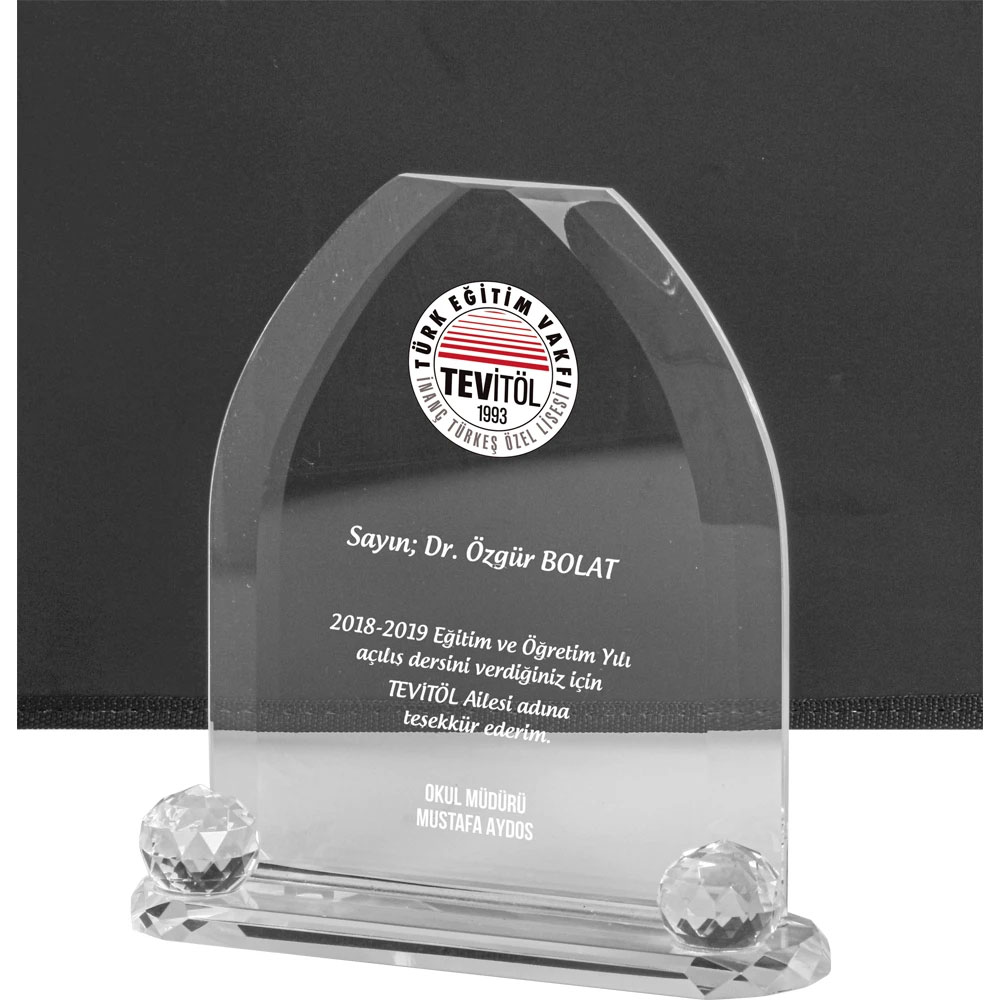 EKT-209 Kristal Plaket - Resim1
