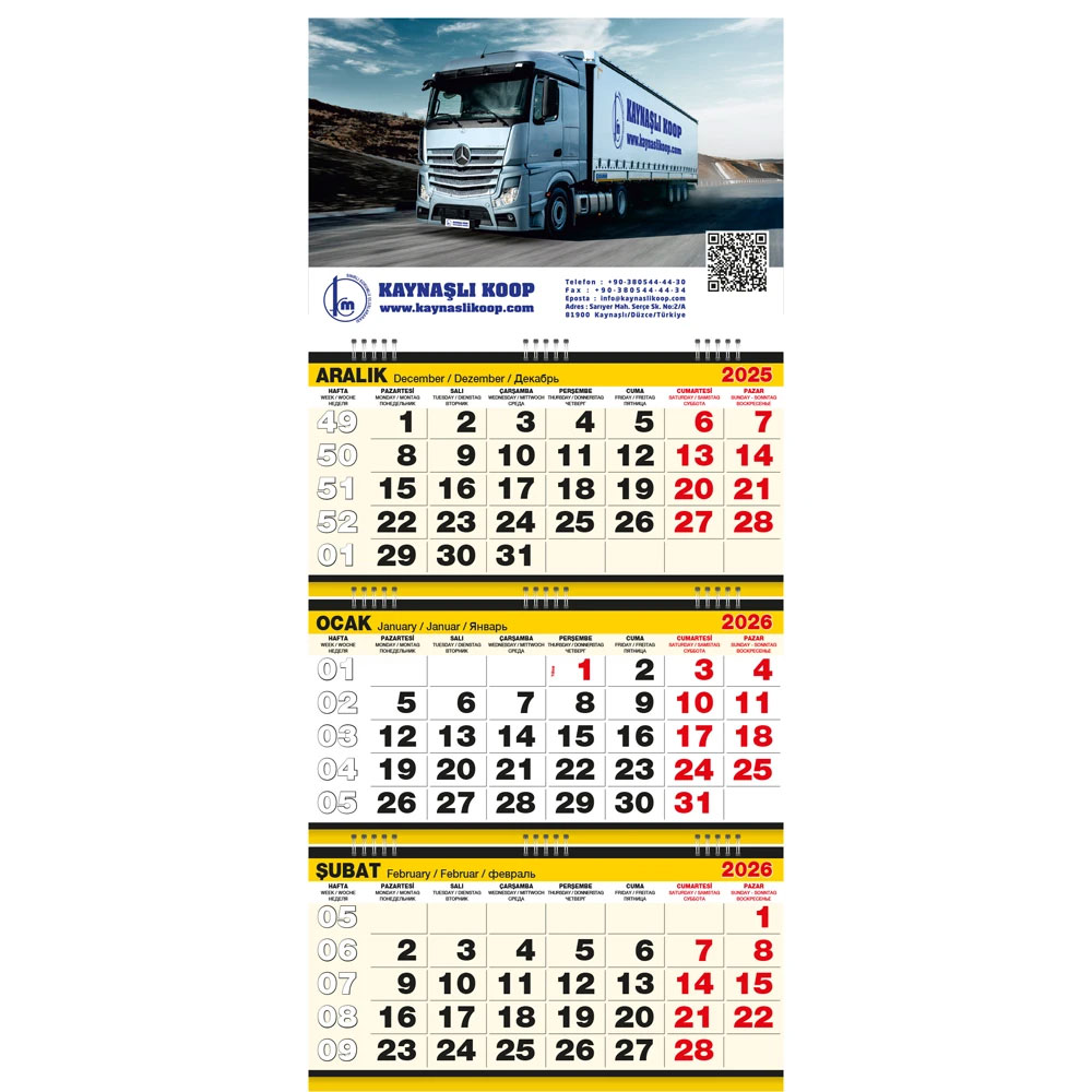 GMC-08 Büyük Boy Gemici Takvim