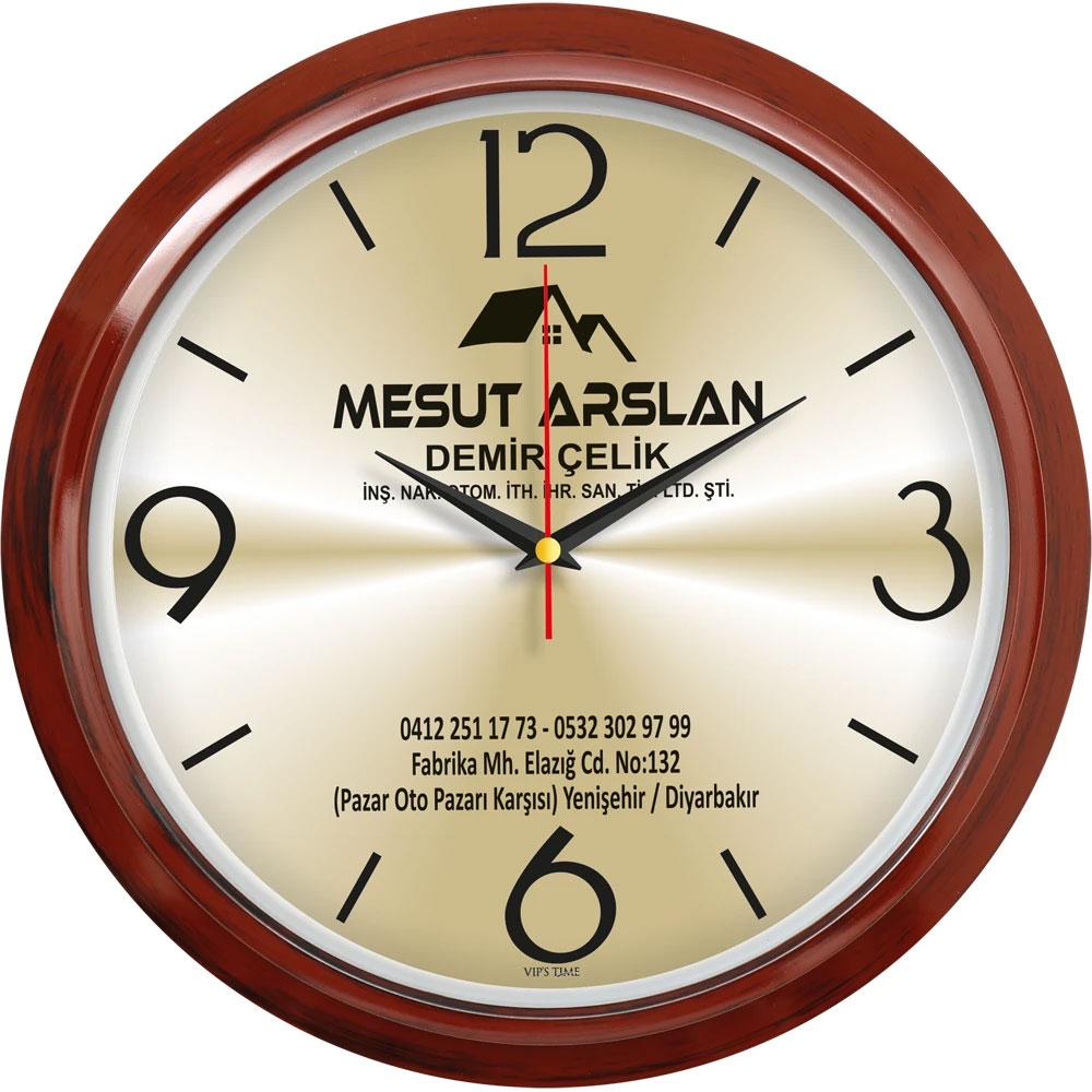 V30-606-AH Plastik Duvar Saati - Resim1
