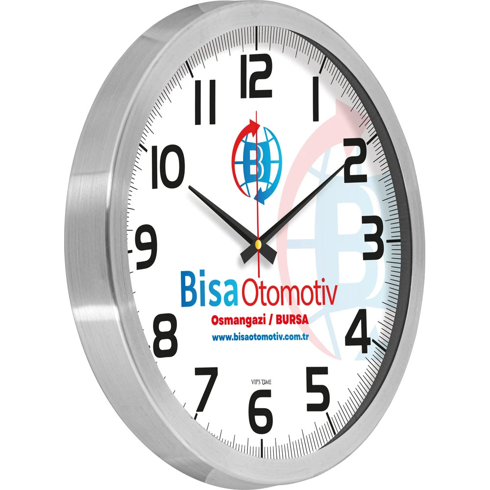 V30-970-B Alüminyum Duvar Saati